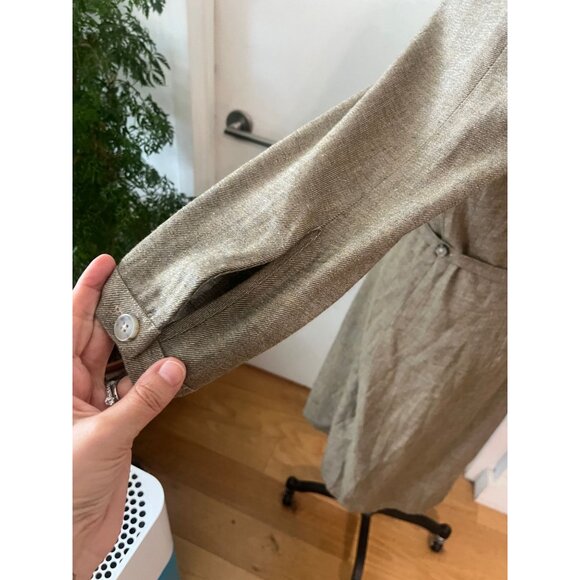 ANNE WILLI PARIS Linen/Wool Blend Tunic Dress Size 4 - Picture 6 of 10